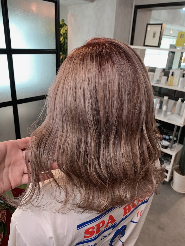 オススメカラー グレージュカラー ピンクベージュ ミルクティーカラー 淡い髪色 パステルカラー Sakura